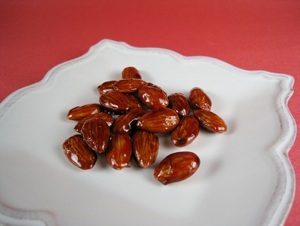 Cherry Candied Almonds