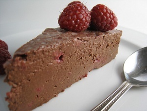 Flourless Vegan Chocolate Raspberry Mousse