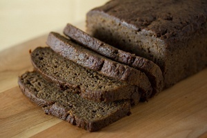 Fruit Sweetened Vegan Banana Bread - What do to with all those bananas in your freezer