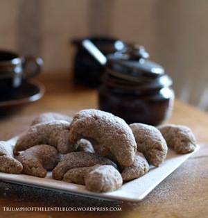 Vegan Vanilla and Almond Crescents