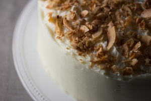 Vegan Toasted Coconut Cake